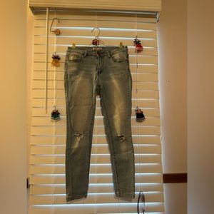 Light wash Jeans.